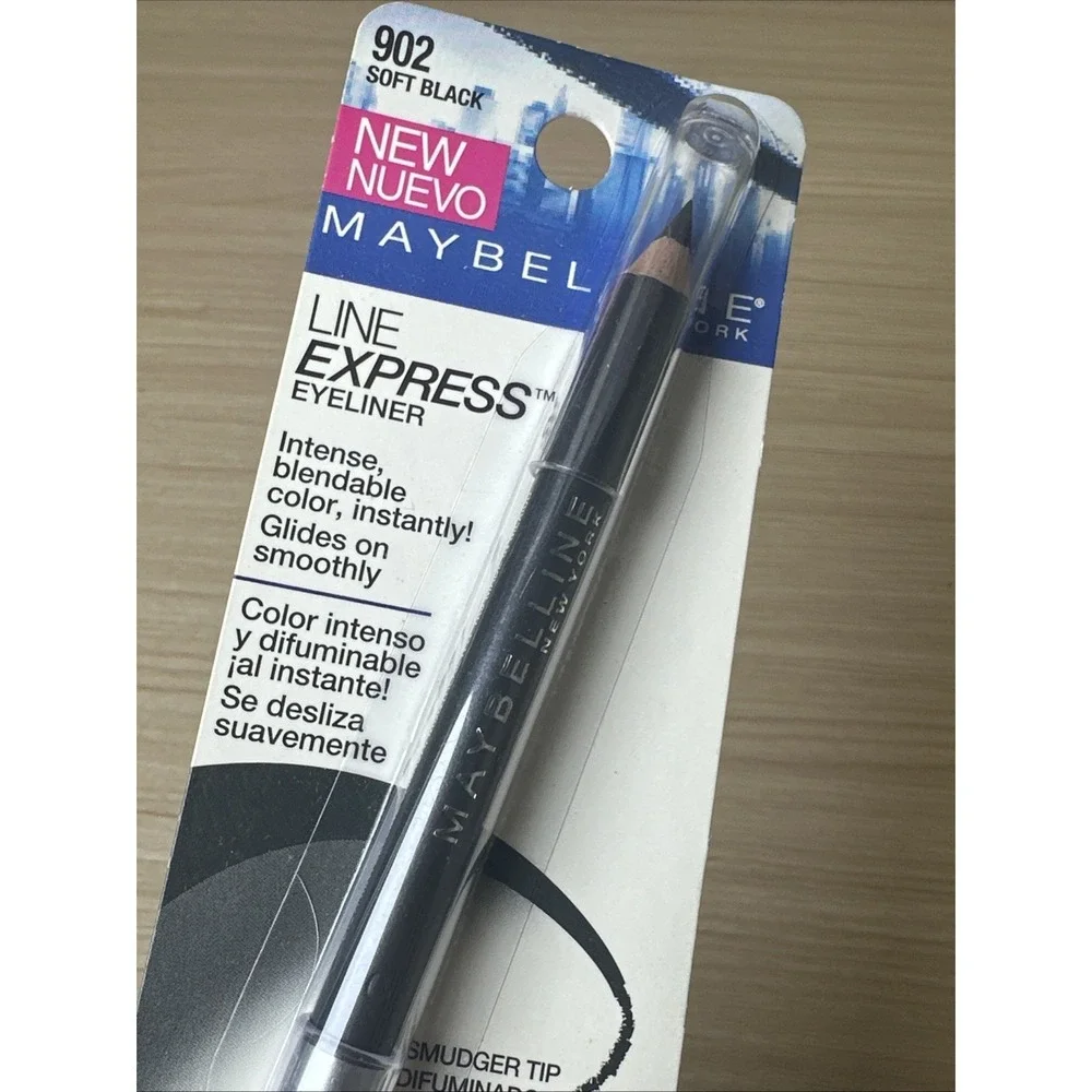 NEW Maybelline Line Express Wood Pencil Liner 902 Soft Black